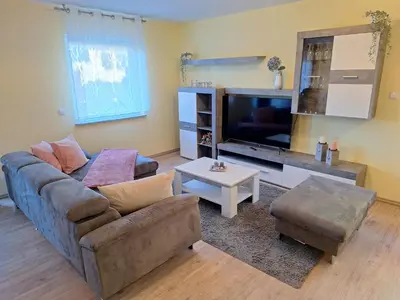 TV/Unterhaltungsangebot in der Unterkunft Neue Ferienwohnung auf dem Land