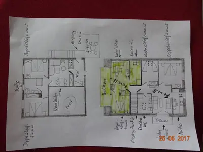 Grundriss der Unterkunft Ferienwohnungen Stollhof