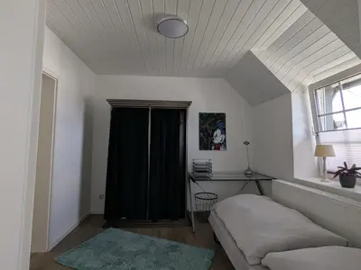 Ein Sitzbereich in der Unterkunft Mendiger Basalthaus