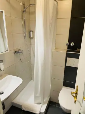 Ein Badezimmer in der Unterkunft Apartment am Deutschen Eck