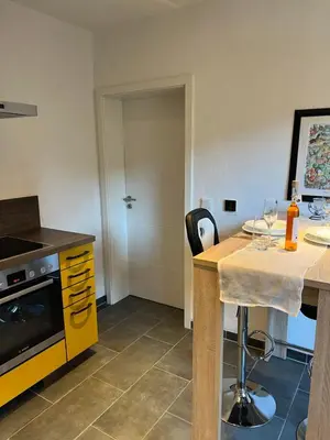 Küche/Küchenzeile in der Unterkunft Wohlfühlnest im Ahornweg, Ferienwohnung
