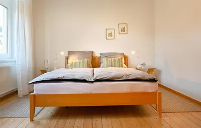 Ein Bett oder Betten in einem Zimmer der Unterkunft Auszeit