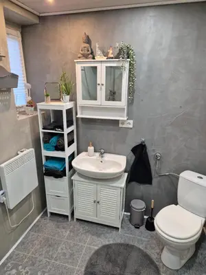 Ein Badezimmer in der Unterkunft Steffis Hochwaldidyll