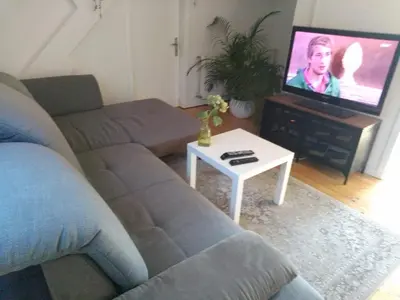 Ein Sitzbereich in der Unterkunft Gemütliche, feine Ferienwohnung mit Nähe zum Rhein- Ideal für 2