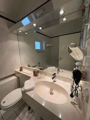 Ein Badezimmer in der Unterkunft Wunderschön gelegener Bungalow in Biersdorf am See - Best view -