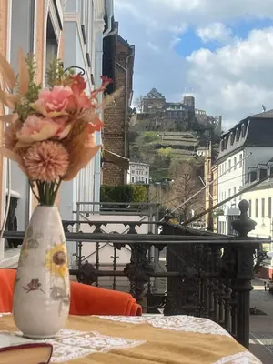 Ein Balkon oder eine Terrasse in der Unterkunft Wunderschöne Ferienwohnung