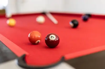 Ein Billardtisch in der Unterkunft Mosel Lounge Pool Table Football Table Garden Terrace
