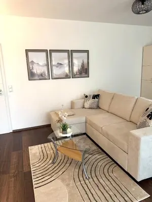 Ein Sitzbereich in der Unterkunft Ferienwohnung Enders