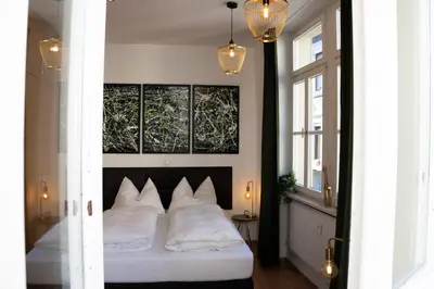 Ein Bett oder Betten in einem Zimmer der Unterkunft Gemütliches Apartment im Zentrum Andernach