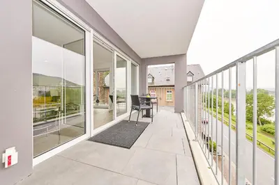 Ein Balkon oder eine Terrasse in der Unterkunft Alte Brauerei Wohnung 11