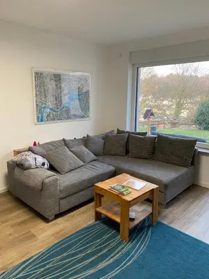 Ein Sitzbereich in der Unterkunft Ferienwohnung Schwung