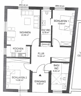 Grundriss der Unterkunft WineDream
