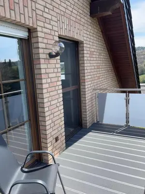 Ein Balkon oder eine Terrasse in der Unterkunft Ferienwohnung Michels