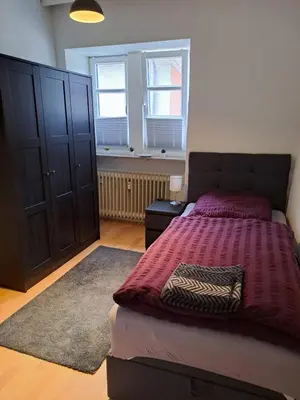 Ein Bett oder Betten in einem Zimmer der Unterkunft Monteurzimmer RLP - Ihr Zuhause auf Zeit!