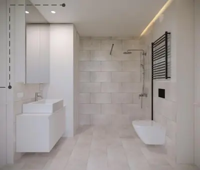 Ein Badezimmer in der Unterkunft Bostalsee Chalets - Self-Check-in