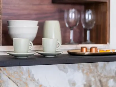 Kaffee-/Teezubehör in der Unterkunft Apartment in Koblenz near Deutsches Eck