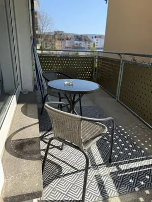Ein Balkon oder eine Terrasse in der Unterkunft Schöne Wohnung in ruhiger Lage II