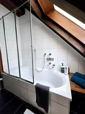 Ein Badezimmer in der Unterkunft Bahnhofsnest
