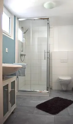 Ein Badezimmer in der Unterkunft Ferienwohnung Erz