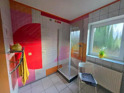 Ein Sitzbereich in der Unterkunft Ferienwohnung Köhler Heymann