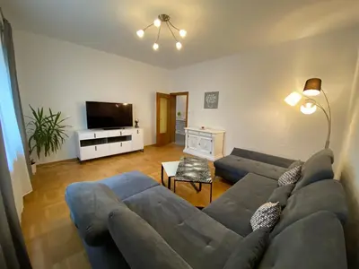 TV/Unterhaltungsangebot in der Unterkunft Ferienhaus Schmidt am Rhein