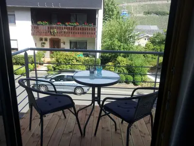 Ein Balkon oder eine Terrasse in der Unterkunft Gaestehaus Jufferpanorama