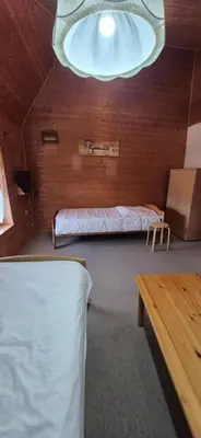 Ein Bett oder Betten in einem Zimmer der Unterkunft ferienwohnungalbi