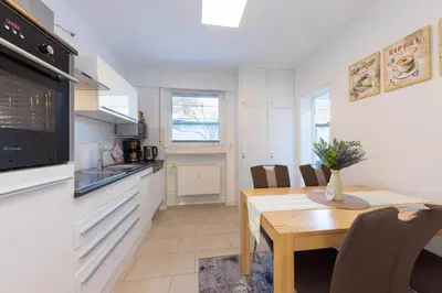 Küche/Küchenzeile in der Unterkunft Ferienwohnung Sarah für 6 Gäste