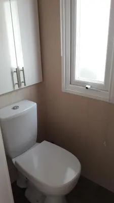 Ein Badezimmer in der Unterkunft Ferienhaus 2 Chalet