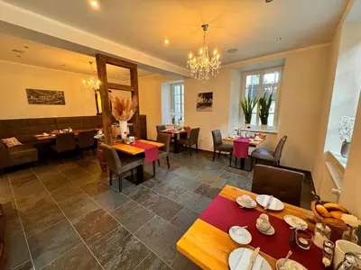 Ein Sitzbereich in der Unterkunft Mosel-Apart Rudorfer