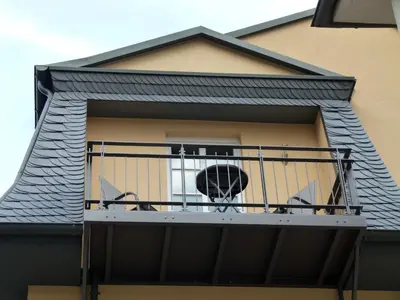 Ein Balkon oder eine Terrasse in der Unterkunft Mosel-Apart Rudorfer