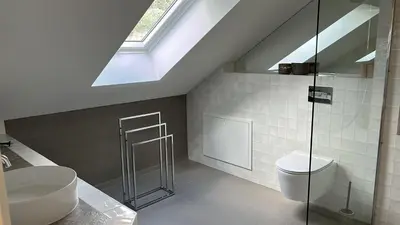 Ein Badezimmer in der Unterkunft gemütliches Ferienhaus nahe Trier