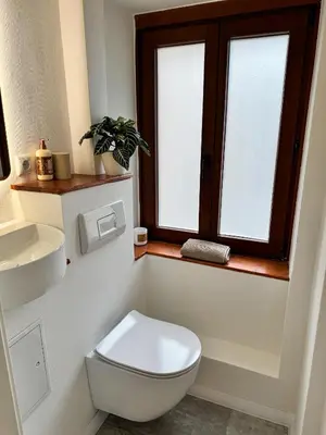 Ein Badezimmer in der Unterkunft JUPAS - Premium Apartments Trier