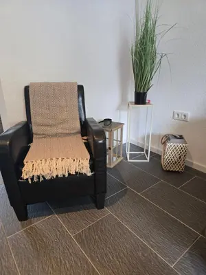 Ein Sitzbereich in der Unterkunft Fewo Auszeit