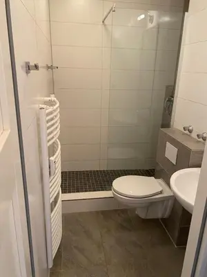 Ein Badezimmer in der Unterkunft Panoramalounge 712