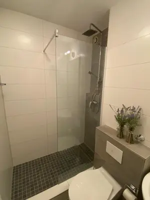Ein Badezimmer in der Unterkunft Panoramalounge 712