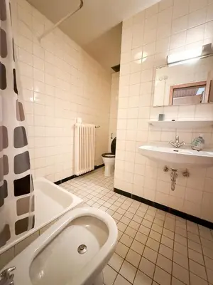 Ein Badezimmer in der Unterkunft Hotel am Wehr