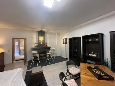 Ein Sitzbereich in der Unterkunft Villa550