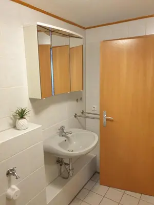 Ein Badezimmer in der Unterkunft Traumpfade II