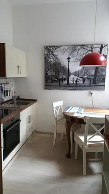 Küche/Küchenzeile in der Unterkunft Ferienwohnung Barfly