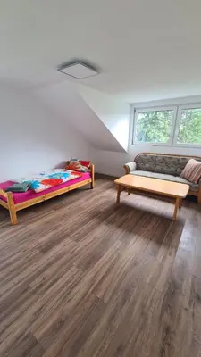 Ein Sitzbereich in der Unterkunft Apartment Hermeskeil 3