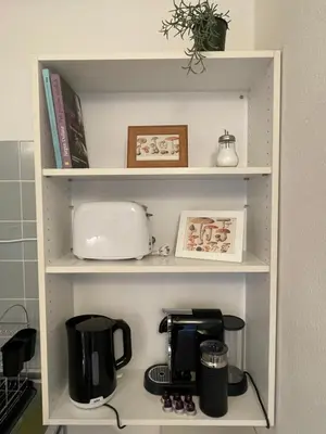 Küche/Küchenzeile in der Unterkunft Loreleyblick-Ferienwohnung am Rheinsteig - Natur und Aussicht