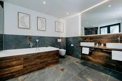 Ein Badezimmer in der Unterkunft Hammesmühle Landgasthof