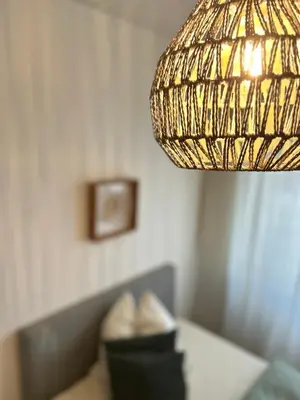 Ein Sitzbereich in der Unterkunft City Apartment Nähe Uni mit Parkplatz