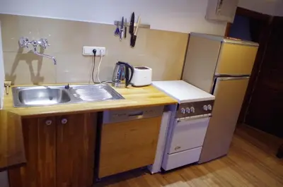 Küche/Küchenzeile in der Unterkunft Charmanter Altbau in Ortskernlage