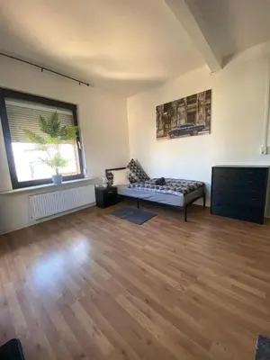 Ein Sitzbereich in der Unterkunft Terrassenwohnung für 2 im Herzen Andernachs