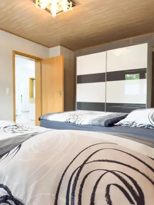Ein Bett oder Betten in einem Zimmer der Unterkunft Luxury Apartment Kelberg Nähe Nürburgring