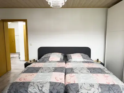 Ein Bett oder Betten in einem Zimmer der Unterkunft Luxury Apartment Kelberg Nähe Nürburgring