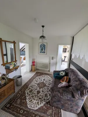 Ein Bett oder Betten in einem Zimmer der Unterkunft Eifel-FeWo by Eva Kröll