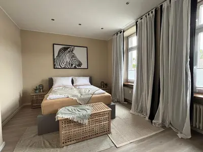 Ein Bett oder Betten in einem Zimmer der Unterkunft Apartment in Mehren!